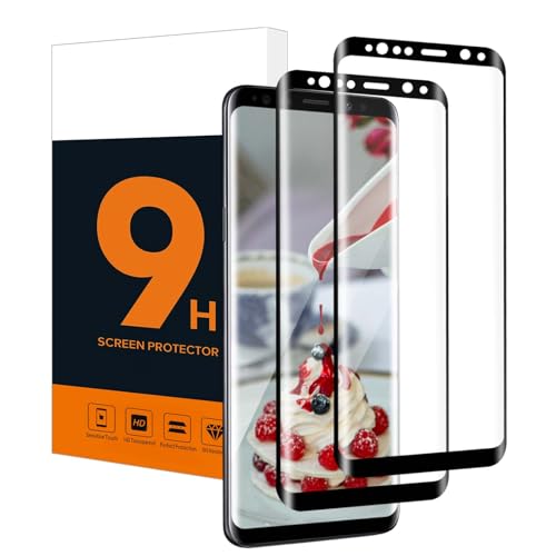 Carantee Schutzfolie für Panzerglas für Samsung Galaxy S9 9H Härte Displayfolie Sensitive Touch 3D Runde Kanten Anti-Staub Schutzglas Keine Blasen 2 Stück HD-Klar Samsung S9 Displayschutzfolie