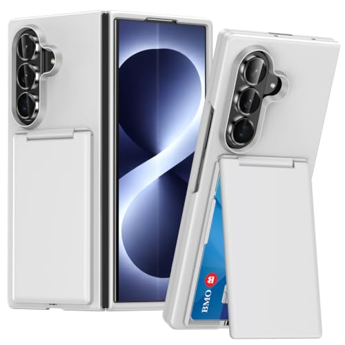 Coque Galaxy Z Fold 8 Ultra Blanche avec Porte-Cartes et Support Intégré