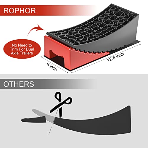 Rophor R02 Camper Leveler 2 Packs, New Version Ramps Kit For Travel Trailer, Up To 35,000 Lbs, Double Non-Slip Design, Faster And Easier Than Rv Leveling Blocks thumb #5