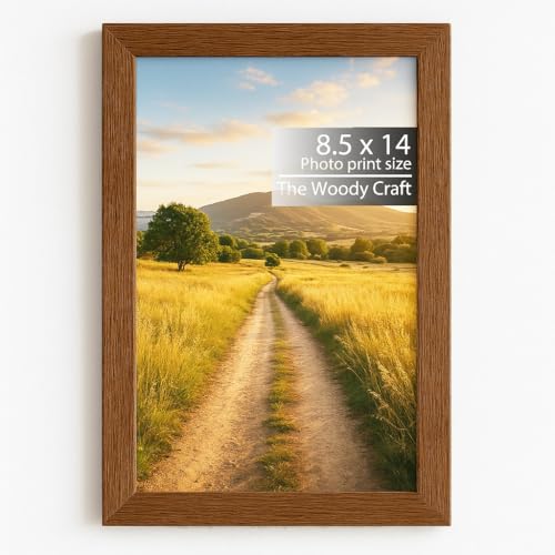 Image of Photo Frame 8.5x14 Legal Size | Beautiful Brown Photo Frame For Wall | Classic Wooden Photo Frames | Wall Photo Frames For Home Decoration | Frames For Wall Decor | Aesthetic Frame