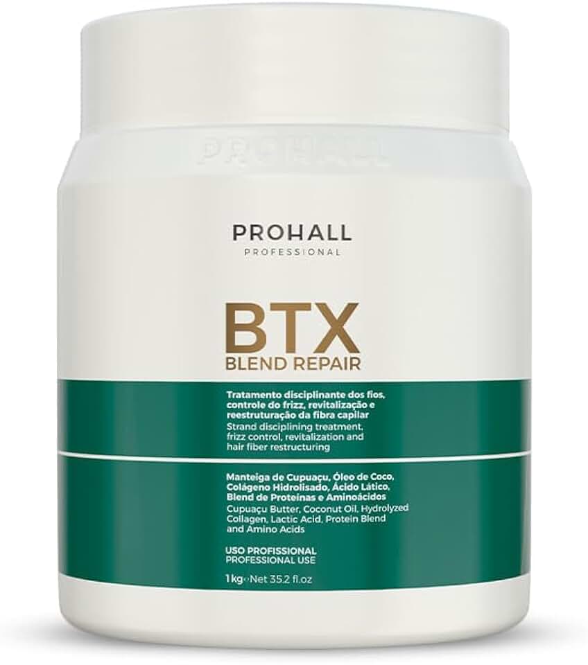 Btx Prohall Blend Repair 1kg - Botox Capilar Profissional - Tratamento Cabelo Saudável, Hidratação Intensa, Anti Frizz