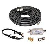 SiriusXM Satellite Radio 100 Foot RG6 Coaxial Cable Antenna Cable Extension Kit Works with All Sirius, XM and SiriusXM Radio Receivers and Boomboxes