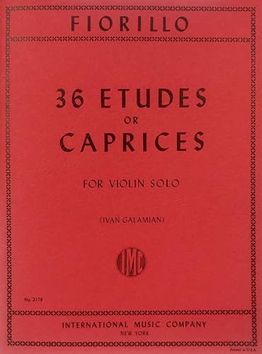 FIORILLO - Estudios (Caprichos) (36) para Violin (Galamian)