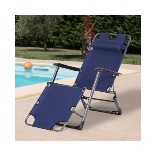 كرسي استرخاء متعدد الاستخدامات - كرسي أو سرير 2 في 1 - للشاط...