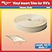 RV Designer I463 Vinyl Insert Trim for RV's - Flexible Molding, Exterior Use, and Roof Edge Molding - Ideal for RV's - Heavy Duty, Colonial White, 1 Inch Wide x 100 ft