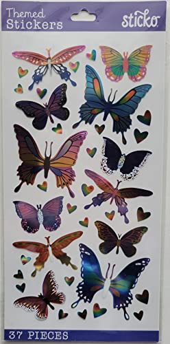EK Success Sticko Themed Stickers-Foil Butterflies