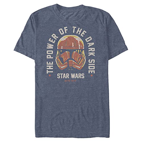 T-Shirt Star Wars Dark Side pour Homme en coton noir style Geek