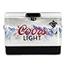 Coors Light Ice Chest Cooler - Portable Ice Bucket with Bottle Opener, Vintage Style, Insulated for Camping, Beach, Picnic, RV, BBQs, Tailgating, Fishing, Steel-Belted 85 Can Ice Box, 51L (54 qt)