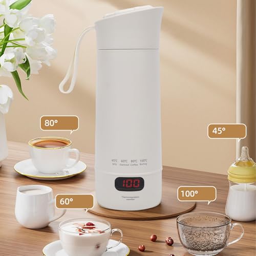 Tetera eléctrica portátil Zunate 400ml con display miniatura 7