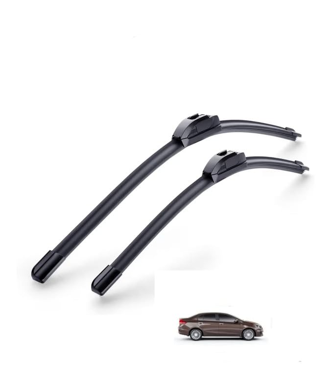 Image of AWB Frameless 24 inch16 inch All-Season OE Replacement Wiper Blades Compatible with Ciaz Brezza Grand Vitara XL6 Polo Vento Verna Fluidic i20 i-20 Elite Xuv 300 Innova (Pack Of 2)