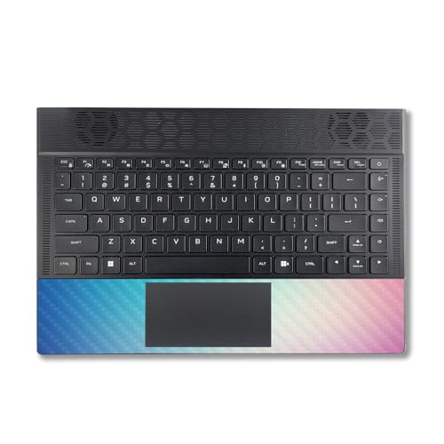 Image of MightySkins Carbon Fiber Skin Compatible with Alienware X14 R2 (2023) Full Wrap Kit - Vivid Fog | Protective, Durable Textured Carbon Fiber Finish | Easy to Apply & Change Styles | Made in The USA