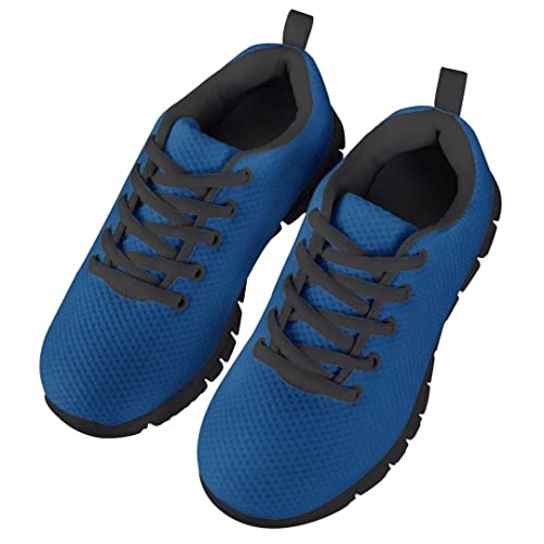 Dellukee Navy Blue Boy Shoes Athletic Running Fashion Sneakers Walking Breathable Kids Girls Fitness Cross-Training Tennis Lightweight Shoes #TOP2