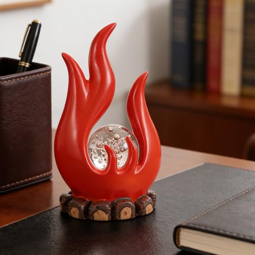 Statue abstraite effet feu Gatuida, le cadeau idéal pour décoration de table moderne