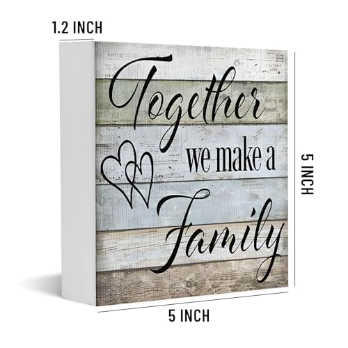 Box-Sign-Wood-Block-Sign-Quote-Sign-Together-We-Make-A-Family-Home-Decor-Wall-Hanging-Box-Sign-Tabletop-Home-Decor-Office-Desk-Block-Plaque-Wood-Box-Cubicle-Accessories-Organizers-Decor Box Sign Wood Block Sign Quote Sign Together We Make A Family Home Decor Wall Hanging Box Sign Tabletop Home Decor Office Desk Block Plaque Wood Box Cubicle Accessories Organizers Decor