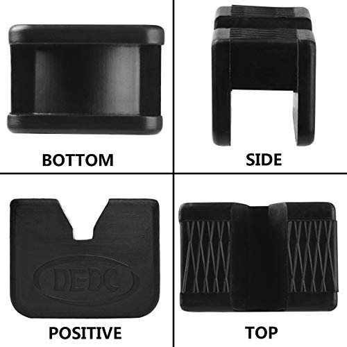 Dedc Jack Pads Set Of 4, Universal Jack Stand Pad, Scissor Lift Jacks Rubber Adapter, Pinch Weld Protector, Frame Rail Protector Accessories #TOP5