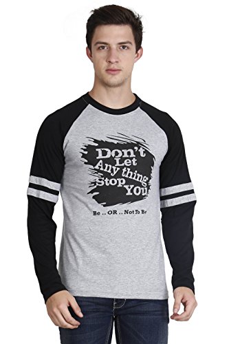 Image of FLEXIMAA Men's Cotton Round Neck Printed Full Sleeve T-Shirt