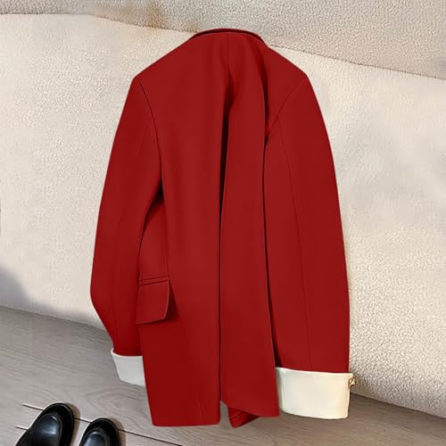 Women's Spring Fall Business Casual Blazers Long Sleeve Trendy Work Office Lapel Blazer Jackets Outerwear with Pocket4