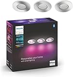 Crea una experiencia personalizada con luces inteligentes coloridas: Utiliza millones de colores de luz para transformar cualquier estancia de tu casa, creando al instante un ambiente único. Con solo pulsar un botó³n, puedes transformar tu sala de estar con un resplandor rosa o iluminar toda la casa con colores vibrantes para convertir cualquier noche en casa en una fiesta personalizada.