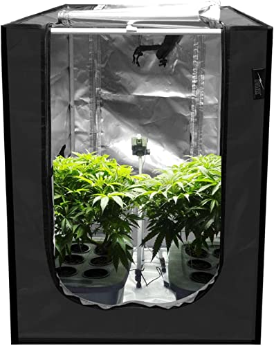 Ipower 24"X24"X36" Grow Tent, High Reflective Mylar Grow Room With Observation Window And Removable Floor Tray For Plant Seedling, Propagation, Blossom #TOP2