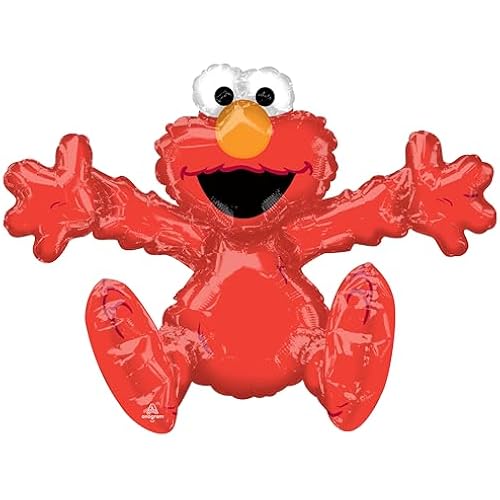 Anagram/MD 26" Sesame Street Elmo Birthday Party Decoration Supply Multi-Balloon Mylar Foil Air-Fill Balloon