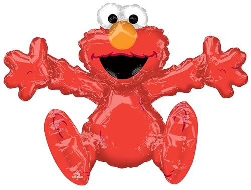 Anagram/MD 26 Sesame Street Elmo Birthday Party Decoration Supply Multi-Balloon Mylar Foil Air-Fill Balloon