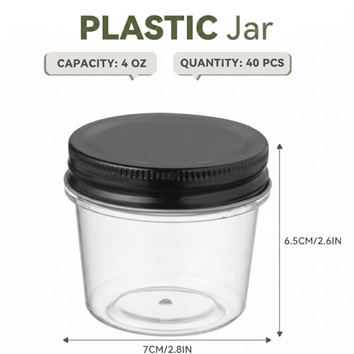 Bocaux en plastique Novelinks de 113g pour organiser la cuisine