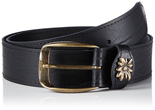 Werner Trachten Unisex Trachtengürtel Gürtel, Schwarz (schwarz rugato 301), 110 cm (Herstellergröße: 110) Cover