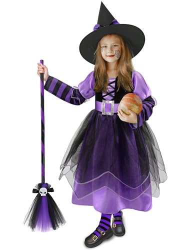 Disfraz de Bruja para Niñas 7-9 Años