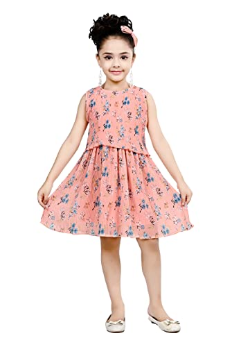 Image of Blushup Girls Georgette Classic Knee-Length Dress