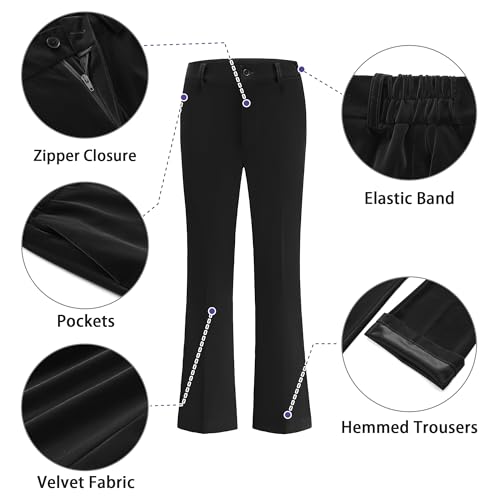 Women's Velvet Suit 2 Piece Set Satin Peaked Lapel Blazer Outfits for Women Wedding Party Business3