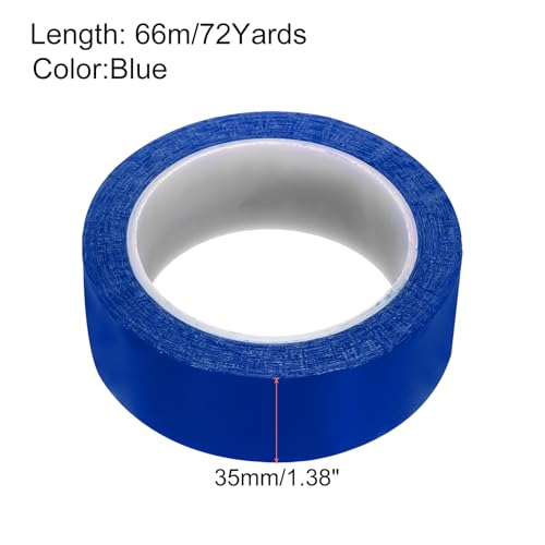 Image of uxcell 1 Rolls Blue 1.38 Inch x 72 Yards Polyester Film Electrical Tape PET Tape High Temperature Heat Resistant Tape for Transformer Motor Wire 5S Positioning Logo,35mm x 66m