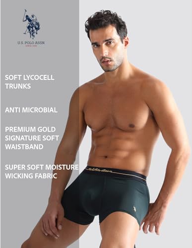 Image of U.S. Polo ASSN. Men PT004 4 Way Stretch Premium Lyocell Sustainable Underwear Trunks -Pack of 1