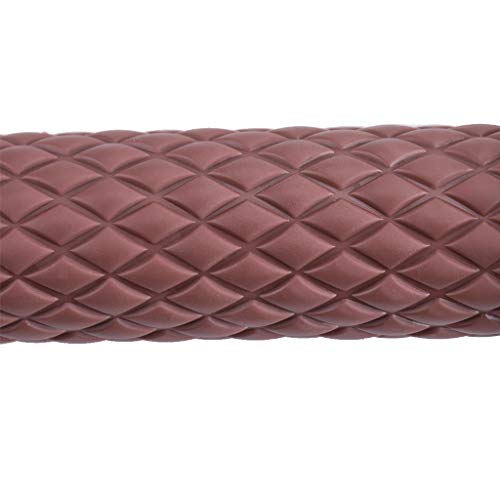 MRELC Motorcycle anti-slip rubber strip handle 7/8\" 22mm 24mm motorcycle comfort Hand Handlebar Grip Thruster Grip for Harley Honda Triumph Yamaha Kawasaki CG125 CB400 (End Thruster Grip) brown