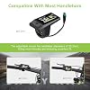 BAFANG DPC080 Ebike Display 1.9 TFT Screen, IPX7 Waterproof, Automatic Backlight Ebike Speedometer & Computer with Type-C Charger Port for 36-52V Bafang CAN Protocol Mid-Drive Motors