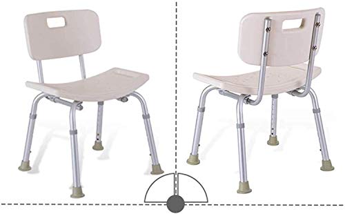 Tabouret de douche pour handicapés et personnes âgées à dossier - 5