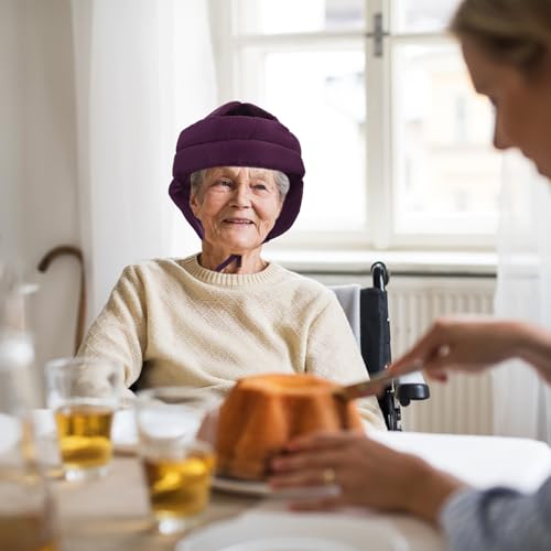 Gorro acolchado de algodón ajustable Abaodam con cierre conveniente para personas mayores 7