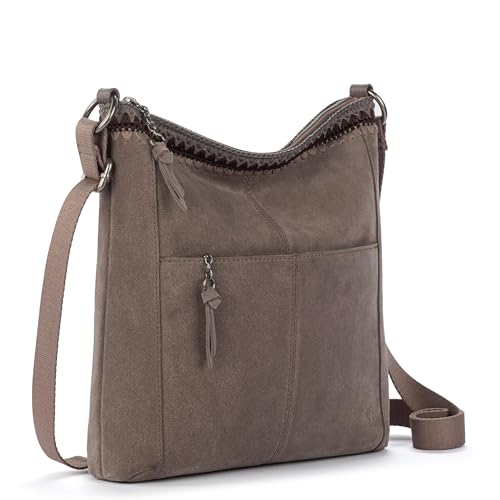Image of The Sak Lucia Leather Crossbody Purse - Premium Leather Women's Handbag for Everyday & Travel - Cross Body Bag With Zipper
