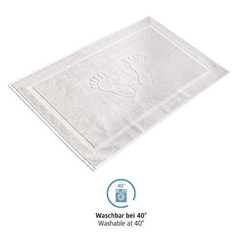 Komfortec Bath Mat 2 pcs,%100 Coton & 800 g/m², Washable, Absorbent, Quick Drying, 50 x 80 cm, White - Image 4