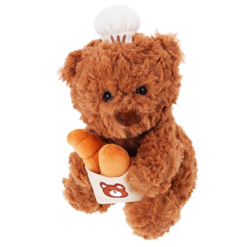 Affascinante: questa simpatica bambola di peluche a forma di orso chef aggiunge un tocco stravagante all'arredamento della tua cucina, animale di peluche per pilota, simpatica bambola di orso per l'arredamento