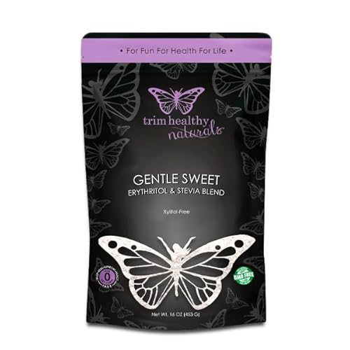 Trim Healthy Naturals Xylitol-Free Gentle Sweet, Erythritol and Stevia Blend, Sugar-Free, 16 oz