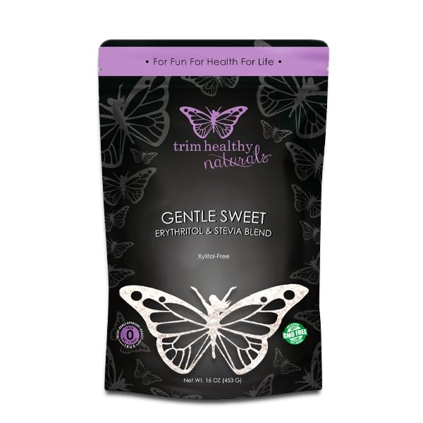 Trim Healthy Naturals Xylitol-Free Gentle Sweet, Erythritol and Stevia Blend, Sugar-Free, 16 oz