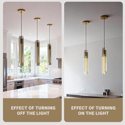 Image of Pendant Lights Kitchen Island Pendant Lights Pendant Light fixtures Kitchen Pendant Light pendent Light 15 inch Amber Crystal lampshade Island Pendant Lights for Kitchen