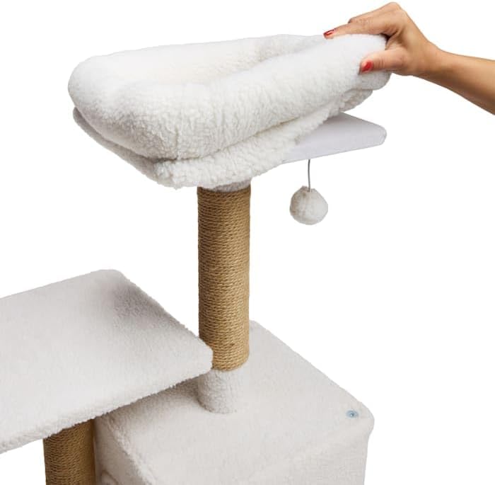 EveryYay by Petco Cozy Condo 2-Level Cat Tree 31.9" H