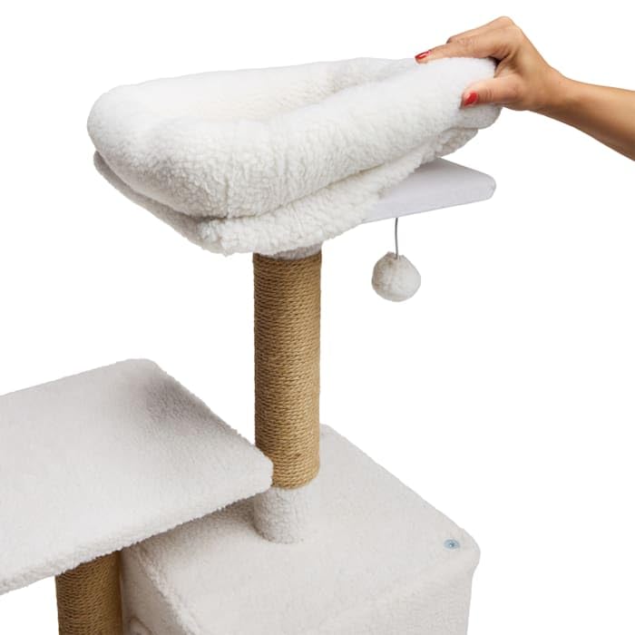 Árbol para gato de dos niveles EveryYay 81 cm alto miniatura 6
