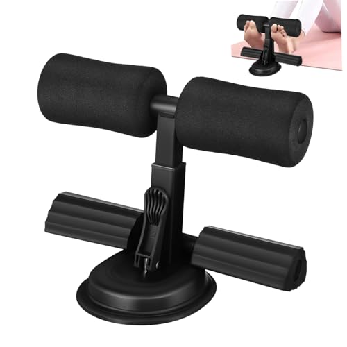 MUELODSIC Ayuda para la aptitud abdominal accesorios sentarse equipo de ejercicio vestidor inflable mini micrófono Soporte para pies para abdominales equipo auxiliar de fitness Espuma Black