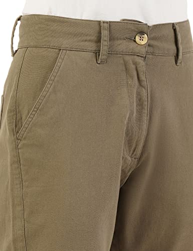 Image of FYLTR Womens Regular Stretch Cotton, Comfortable, Soft Khaki Trousers