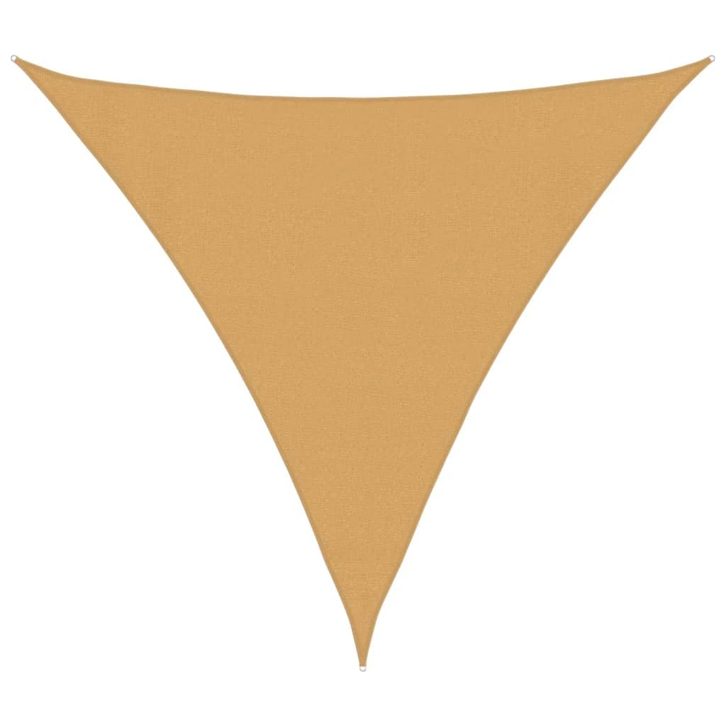 vidaXL Sunshade Sail, Sunscreen for Outdoor, UV Proof Awning for Wedding Party, Canopy Sun Sail Tarp,160 g/m² Triangular Sand 3x3x3 m HDPE — image 1