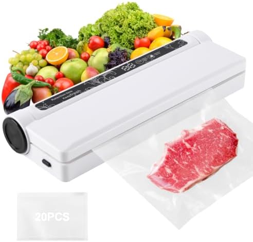 Vacuum Sealer Machine, 75KPA Strong Suction for Home Kitchen Use