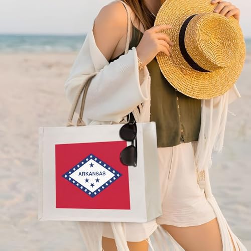 Sac de voyage avec imprimé drapeau Arkansas de qualité supérieure