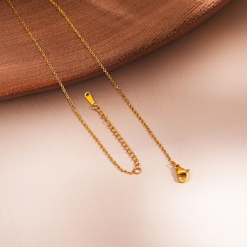 Image of Rubans Demi Fine Stainless Steel Pendant Chain Daily Gift for Women & Girls